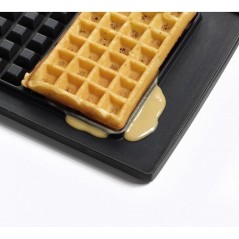 Fritel Family CW 2438 Waffle Iron - Premium Metallic Anthracite for Perfectly Crispy Waffles!